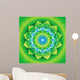 Bright Green Mandlala of Anahata Chakra Vector Wall Mural