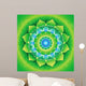 Bright Green Mandlala of Anahata Chakra Vector Wall Mural