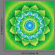 Bright Green Mandlala of Anahata Chakra Vector Wall Mural