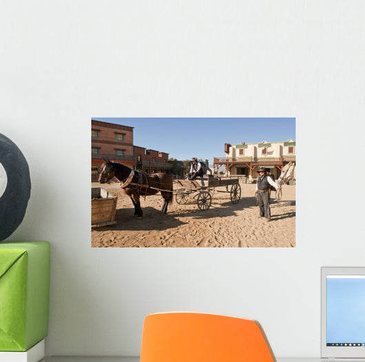 Western Town Film Set Wall Decal