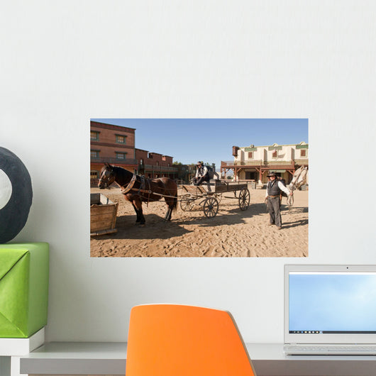 Western Town Film Set Wall Decal