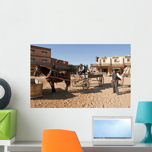 Western Town Film Set Wall Decal