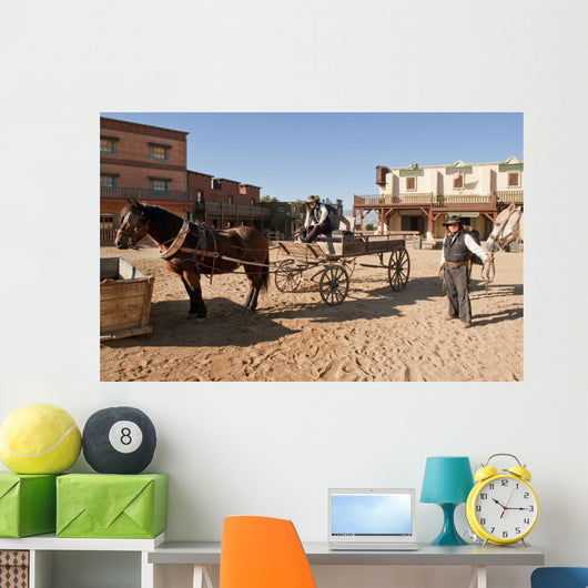 Western Town Film Set Wall Decal