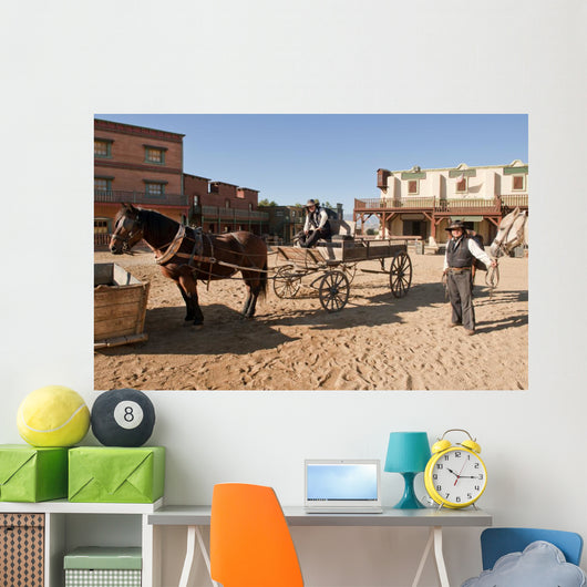 Western Town Film Set Wall Decal