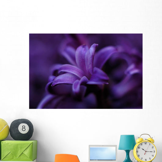 Macro Purple Flower Wall Decal