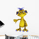 Cute Cartoon Monster Doing Wall Decal