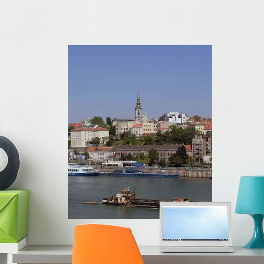 Belgrade from River Wall Decal