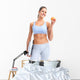 Fitness woman with apple Wall Decal