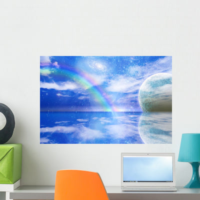 Alien World shown on a wall