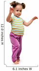 little girl dancing Wall Decal