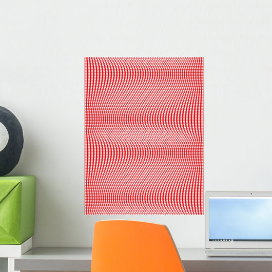 Seamless Wavy Patternvector Illustration Wall Decal