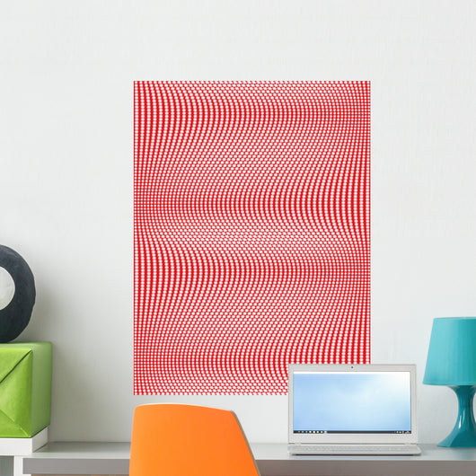 Seamless Wavy Patternvector Illustration Wall Decal