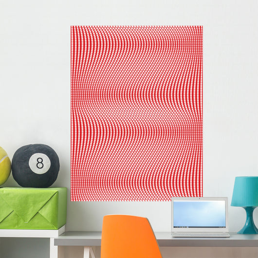 Seamless Wavy Patternvector Illustration Wall Decal