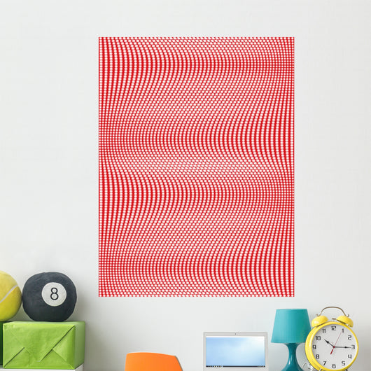 Seamless Wavy Patternvector Illustration Wall Decal