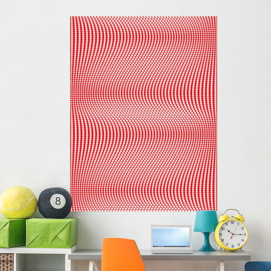 Seamless Wavy Patternvector Illustration Wall Decal