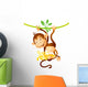 Monkey on liana Wall Decal