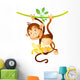 Monkey on liana Wall Decal