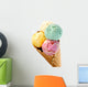 Waffle Basket with Ice-cream Wall Decal