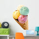 Waffle Basket with Ice-cream Wall Decal