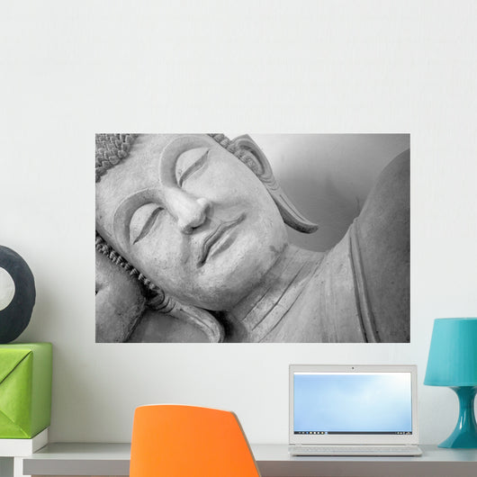Face Budda Statue Black