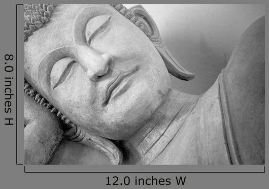 Face Budda Statue Black