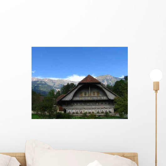 Swiss House Berner Oberland Wall Decal
