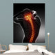 Male Body Cervical Backbone pain scan Wall Mural