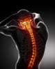 Male Body Cervical Backbone pain scan Wall Mural