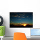Blue Sunset Wall Decal