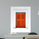 Orange Window Santorini Greece Wall Decal