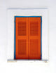 Orange Window Santorini Greece Wall Decal