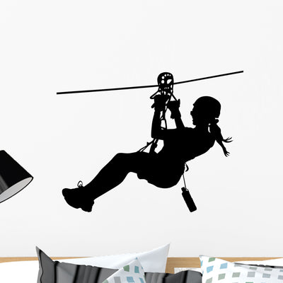 Canopy Zip Line Flying shown on a wall