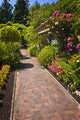 Flower Garden with Paved