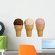 ice cream flavors Wall Decal