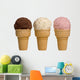 ice cream flavors Wall Decal
