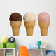 ice cream flavors Wall Decal