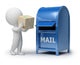 3D Small People Mailing Wall Decal