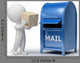 3D Small People Mailing Wall Decal