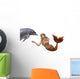 Mermaid Greets Dolphin Wall Decal
