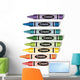 Vector Colorful Wax Crayons Wall Mural