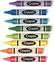 Vector Colorful Wax Crayons Wall Mural