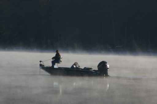 Fishing Morning Mist Wall Decal