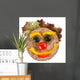 Happy Face Made Vegetables Wall Decal