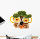 Smiling Food Face Wall Decal