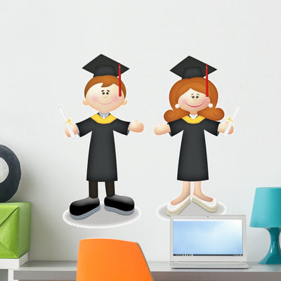 Graduates shown on a wall