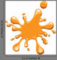 Orange Ink Splodge