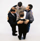 High Angle Men Praying Wall Mural