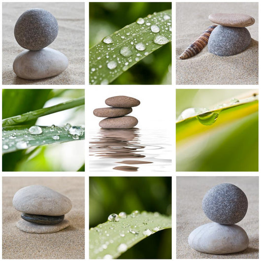 Zen Stones Collage Wall Mural