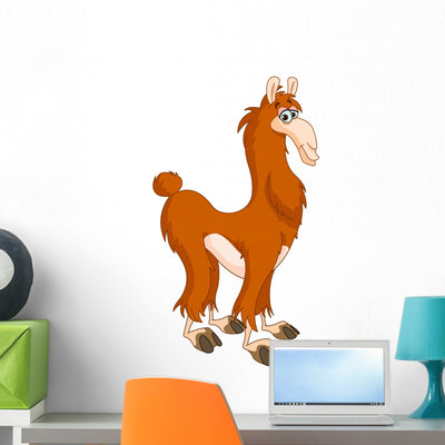 Llama shown on a wall