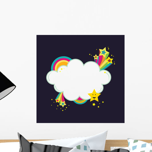 Starburst Rainbow Cloud Banner